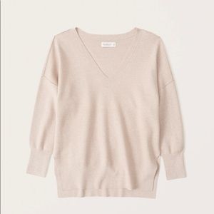 Luxeloft Oversized V-Neck Sweater